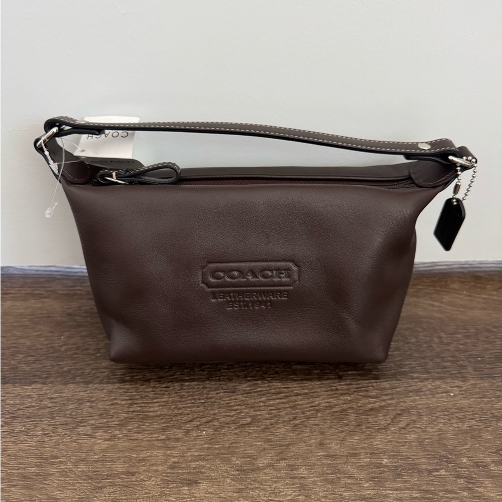 Coach Brown Leather Baguette Bag